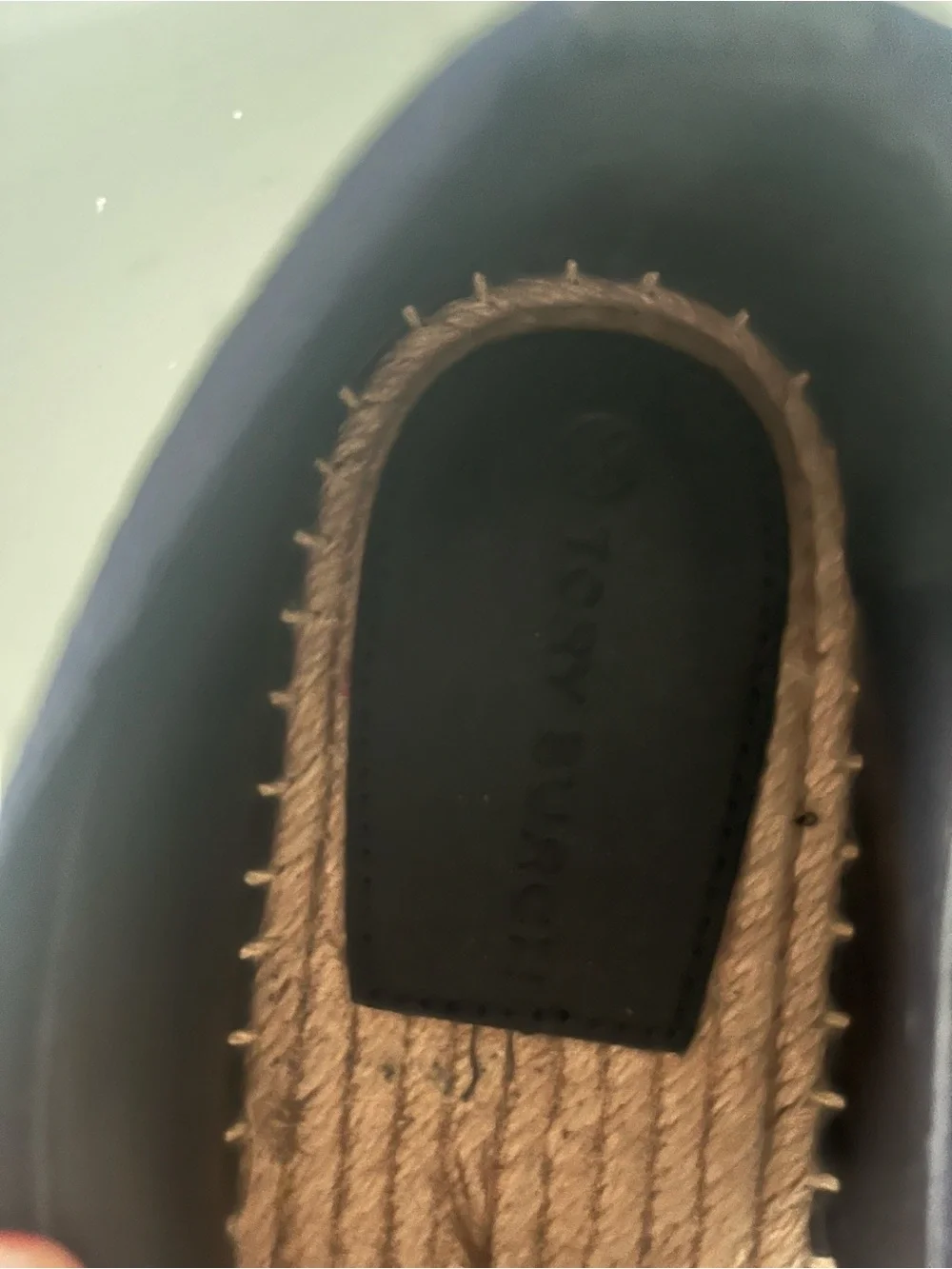 Tory Burch platform navy no
